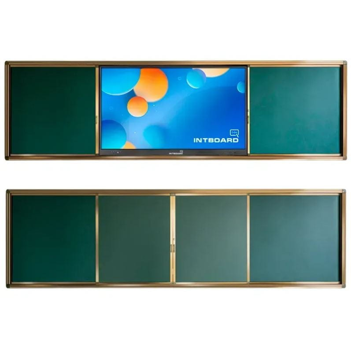 Інтерактивна панель INTBOARD ILT65 PC (Android 14) з дошкою розсувною крейдовою