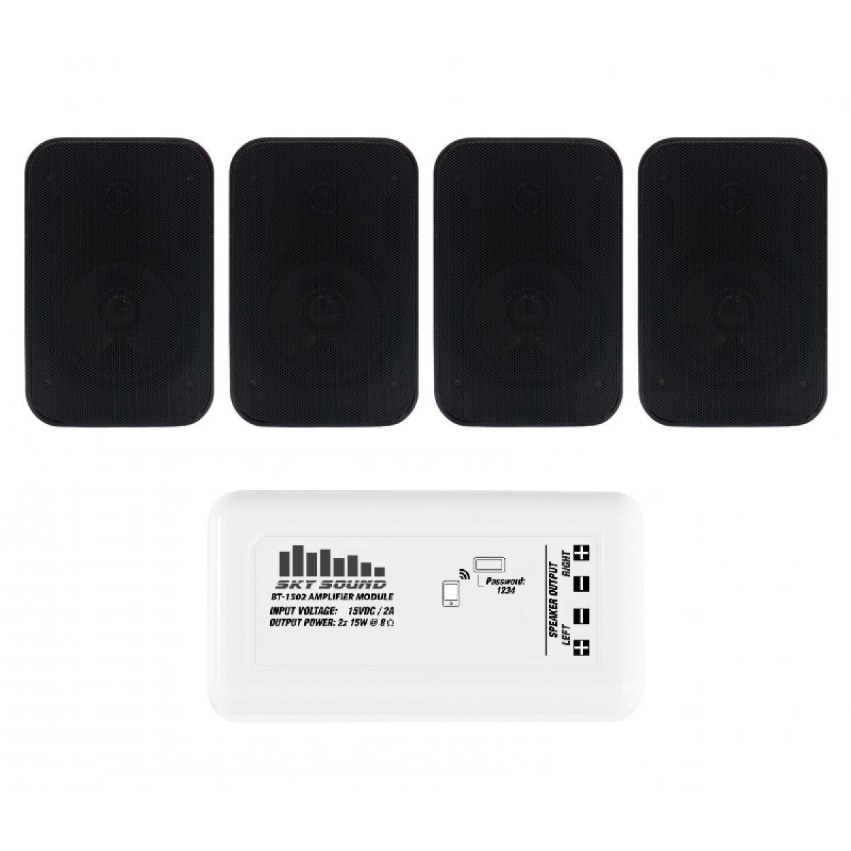 Акустический комплект SKY SOUND BT-1404 BLACK