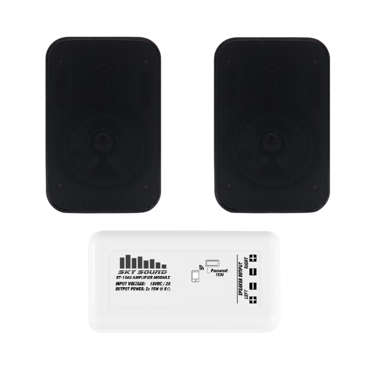 Акустический комплект SKY SOUND BT-2402 BLACK