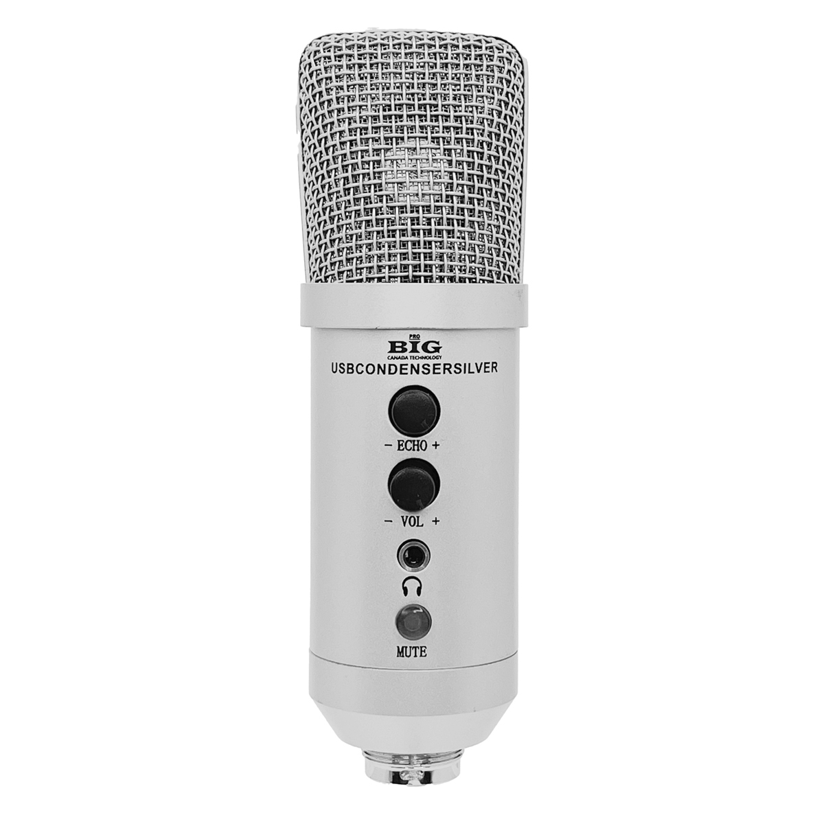 Набір аксесуарів та мікрофон для стриму та онлайн відео BIG USB CONDENSER SILVER
