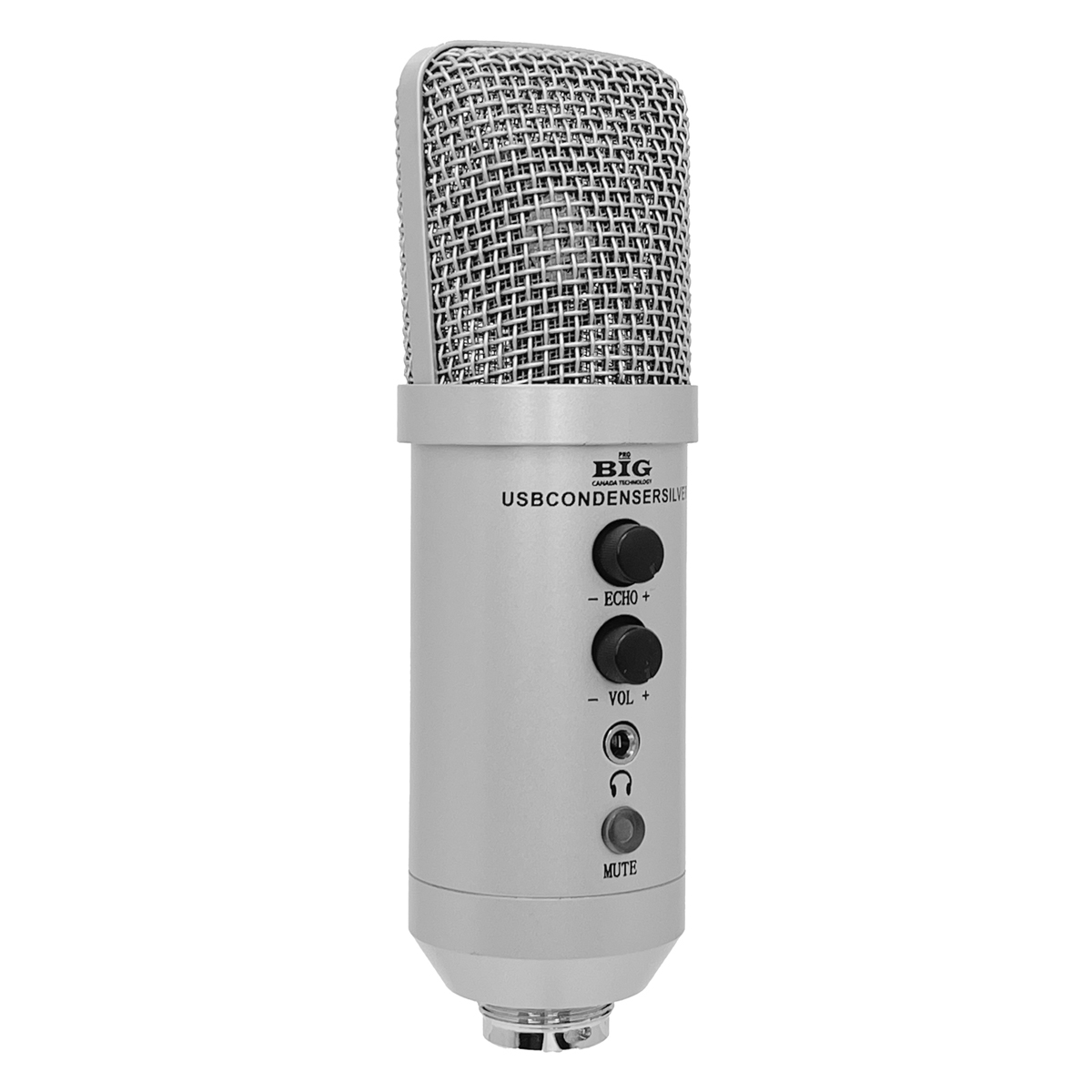 Набір аксесуарів та мікрофон для стриму та онлайн відео BIG USB CONDENSER SILVER