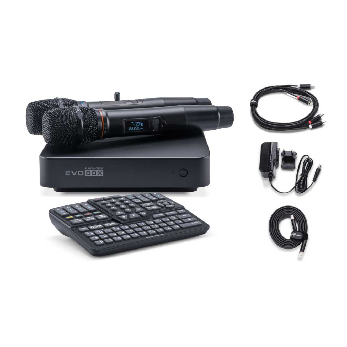 Караоке система для дому Studio Evolution Evobox Plus з 2 мікрофонами Black