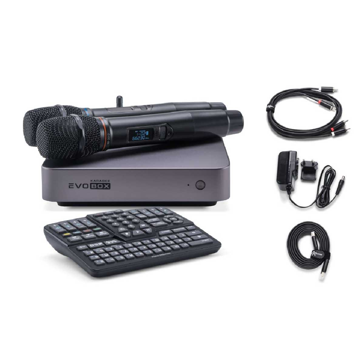 Караоке система для дому Studio Evolution Evobox Plus з 2 мікрофонами Graphite