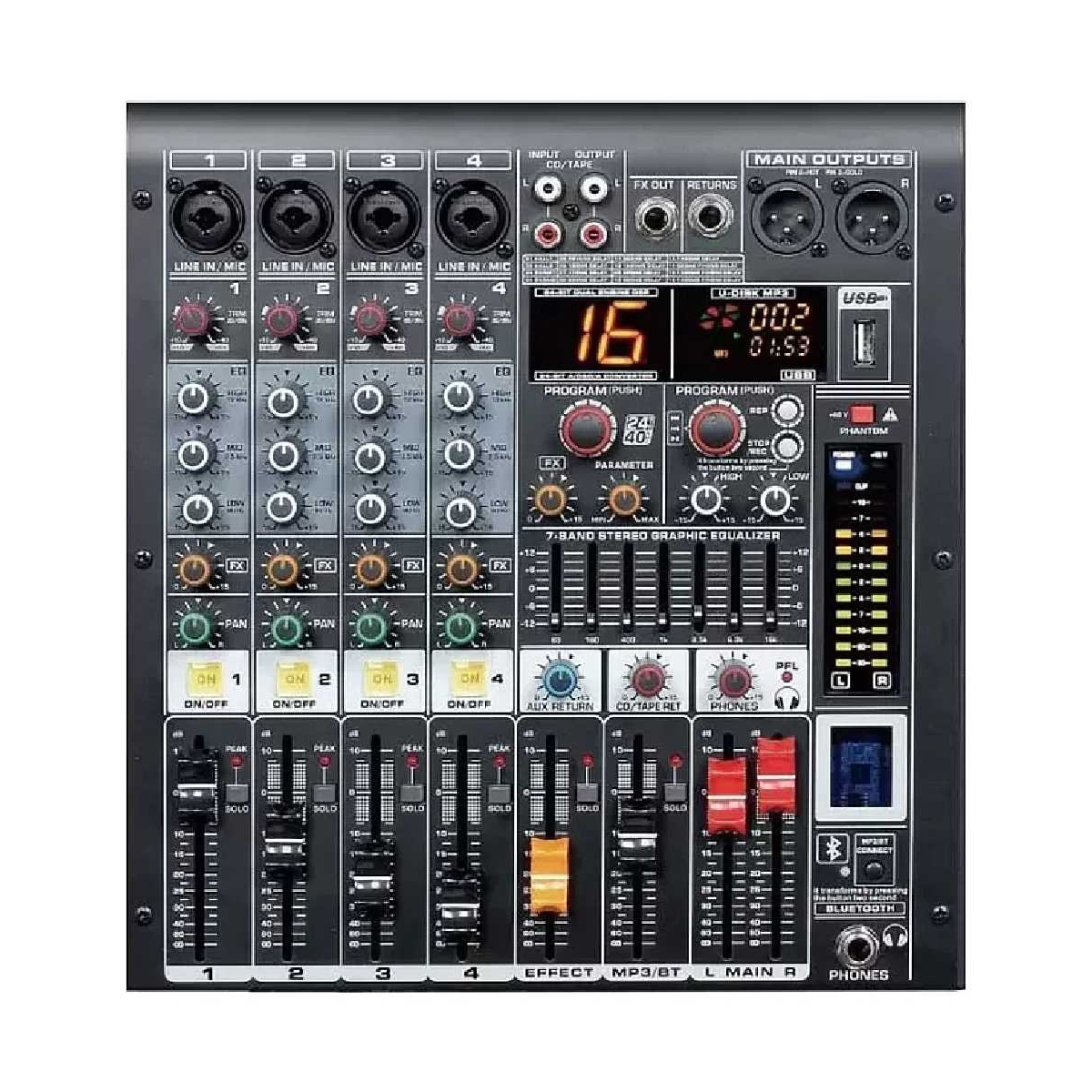 Пульт мікшерний 4all Audio MC-400D(350W)
