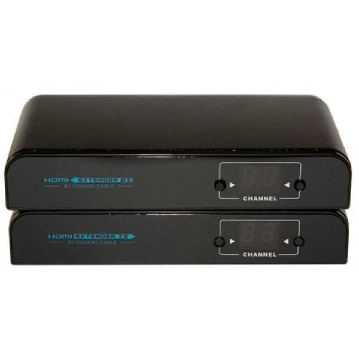 Комплект AVCom AVC709 передавач та приймач HDMI сигналу через коаксіальний кабель