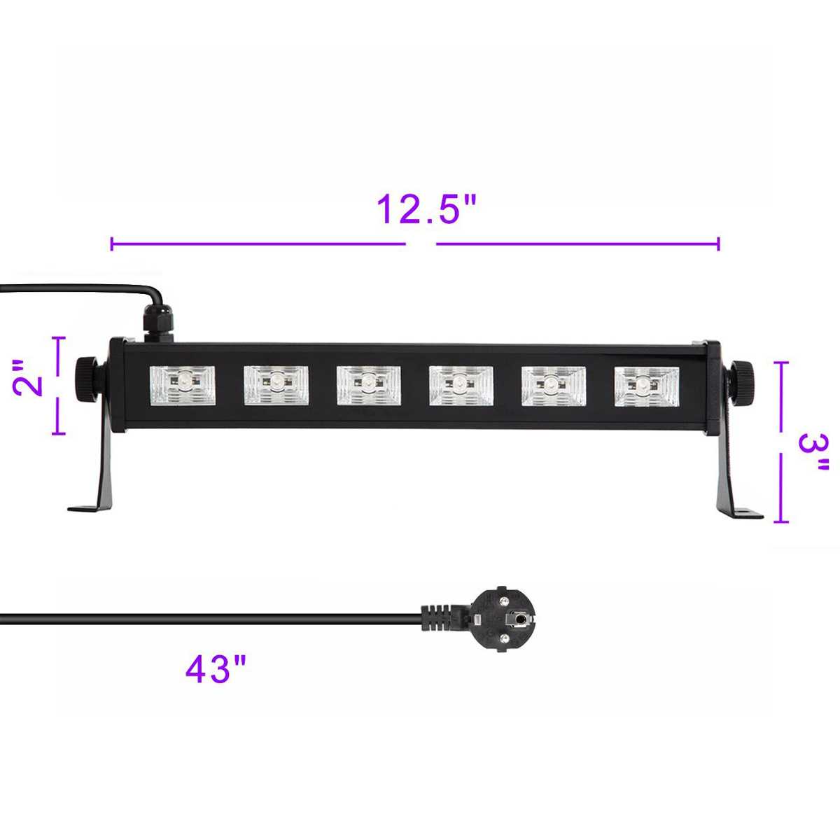 Ультрафіолетовий LED прожектор BIG LEDUV 6*3W