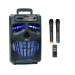 Портативна акустична система BIG120HALLOWEN USB/MP3/FM/BT/TWS + 2pcs VHF mic