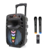 Портативная акустическая система BIG130TRANSFORMER USB/MP3/FM/BT/TWS + 2pcs VHF mic