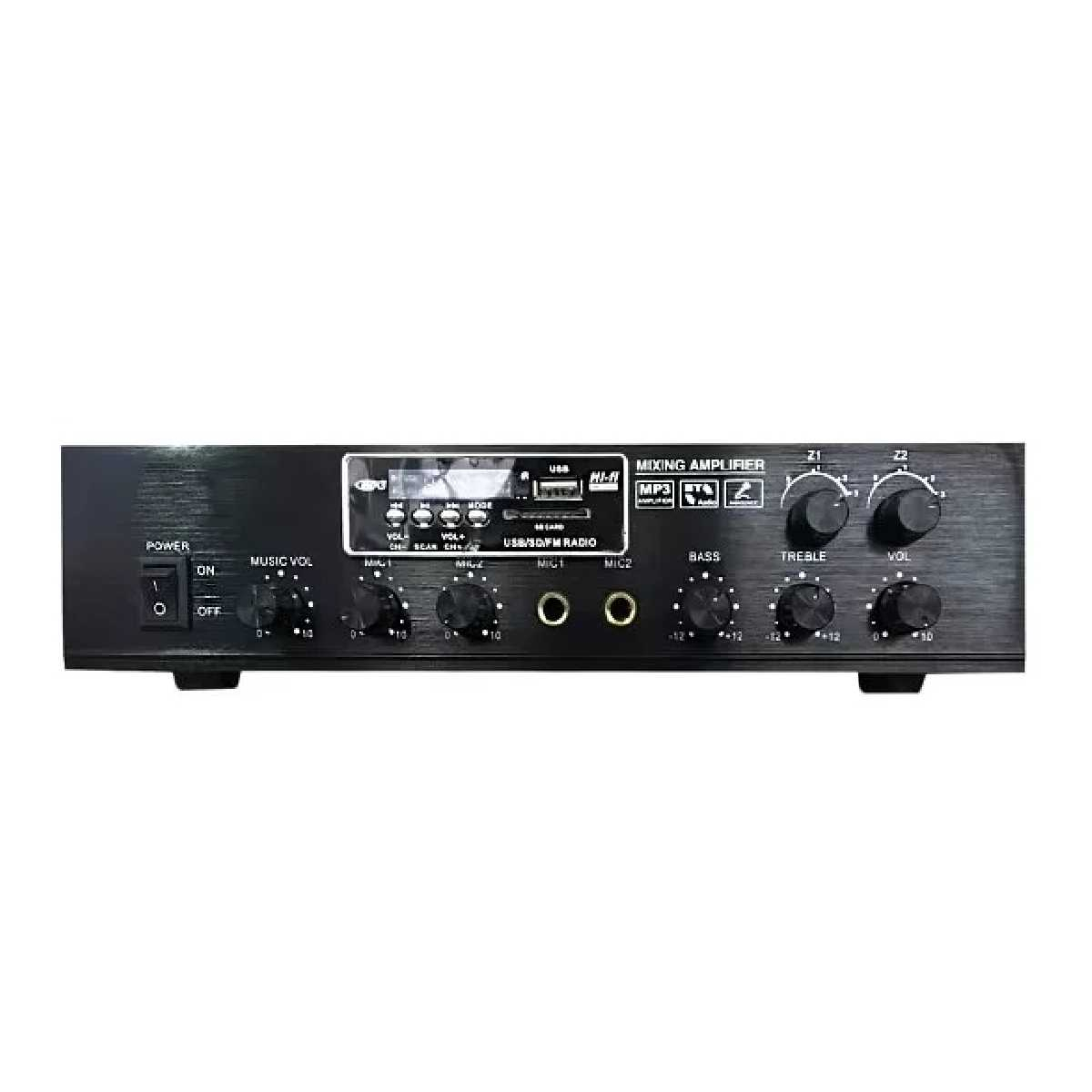 Трансляційний підсилювач потужності BIG MPA60 2zone MP3/FM/BT REMOTE