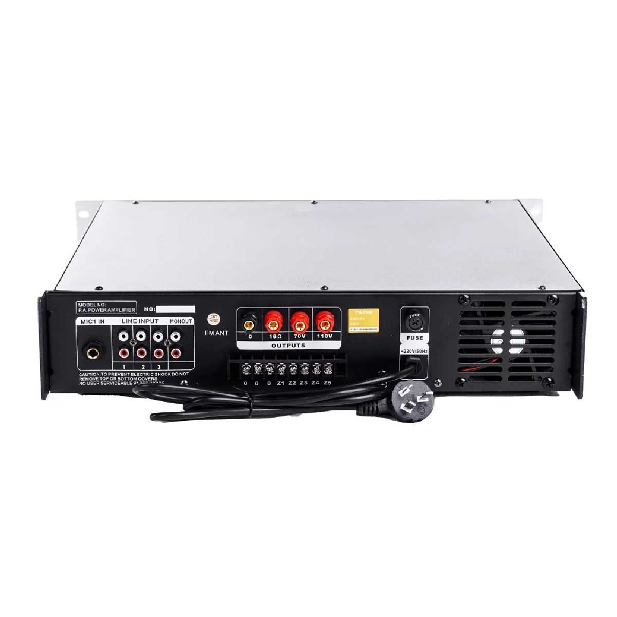 Трансляційний підсилювач потужності BIG PADIG100 5zone MP3/FM/BT REMOTE