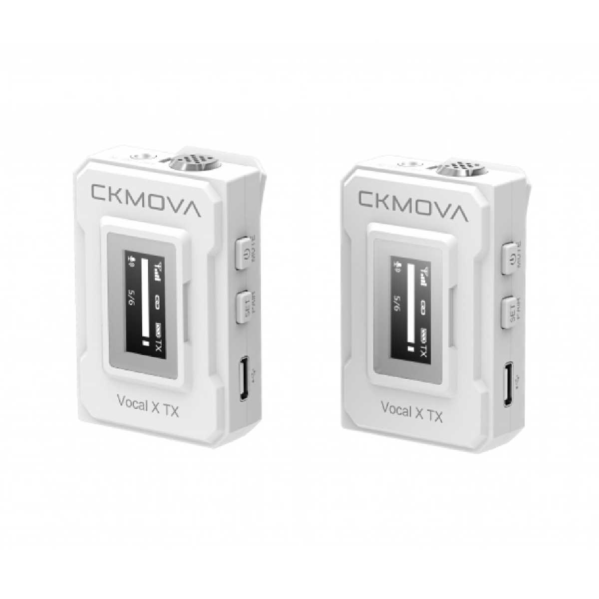 Радіосистема (мікрофон бездротовий) CKMOVA Vocal X V2W (Білий)