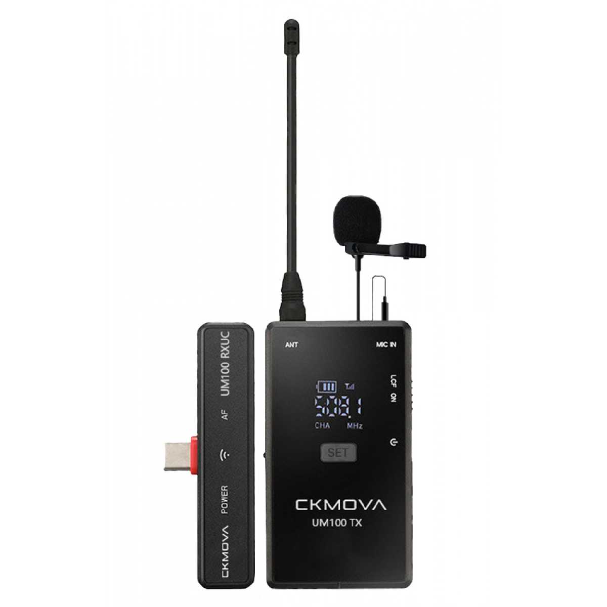 Радіосистема (мікрофон бездротовий) CKMOVA UM100 Kit3 (Android, Type-C)