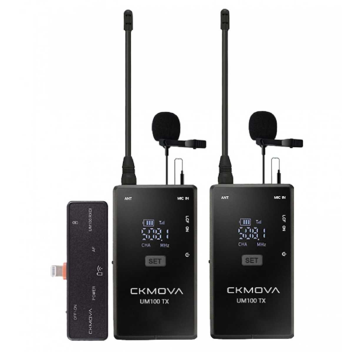 Радіосистема (мікрофон бездротовий) CKMOVA UM100 Kit6 (iOS, Lightning)