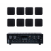 Акустичний комплект Sky Sound SKW-4808VS Black, 4×80 Вт, 8 настінних колонок 2.5"
