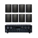 Акустичний комплект Sky Sound SKW-4808NS Black, 4×80 Вт, 8 настінних колонок 4"