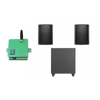Акустичний комплект SKY SOUND SUBT-10B/NS (2*40Вт) BLACK + Автоматизований модуль Повітряна тривога GSM + Хвилина мовчання