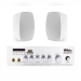 Акустичний комплект Sky Sound WMS-4022 White, підсилювач 2×60 Вт, 2 всепогодні колонки 4", IP65