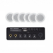 Акустический комплект Sky Sound SMS-3026, усилитель 2×30 Вт, 6 потолочные колонки 5"