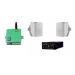 Акустический комплект SKY SOUND BOX PRO-5002 WHITE + Автоматизований модуль Повітряна тривога GSM + Хвилина мовчання