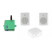Акустический комплект SKY SOUND BT-3002 WHITE + Автоматизований модуль Повітряна тривога GSM + Хвилина мовчання