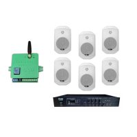 Комплект звуку DV audio LA1006MS5W до 120 м.кв + Автоматизований модуль Повітряна тривога GSM + Хвилина мовчання
