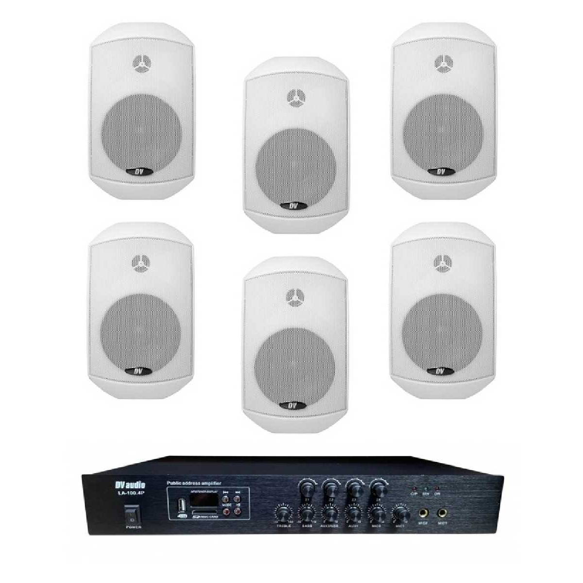 Комплект звуку DV audio LA1006MS5W для приміщення до 120 м.кв