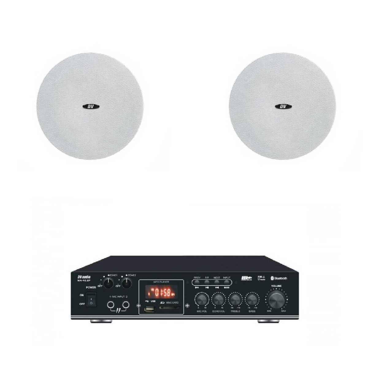 Комплект звуку DV audio MA402CMG6W для приміщення до 40м.кв.