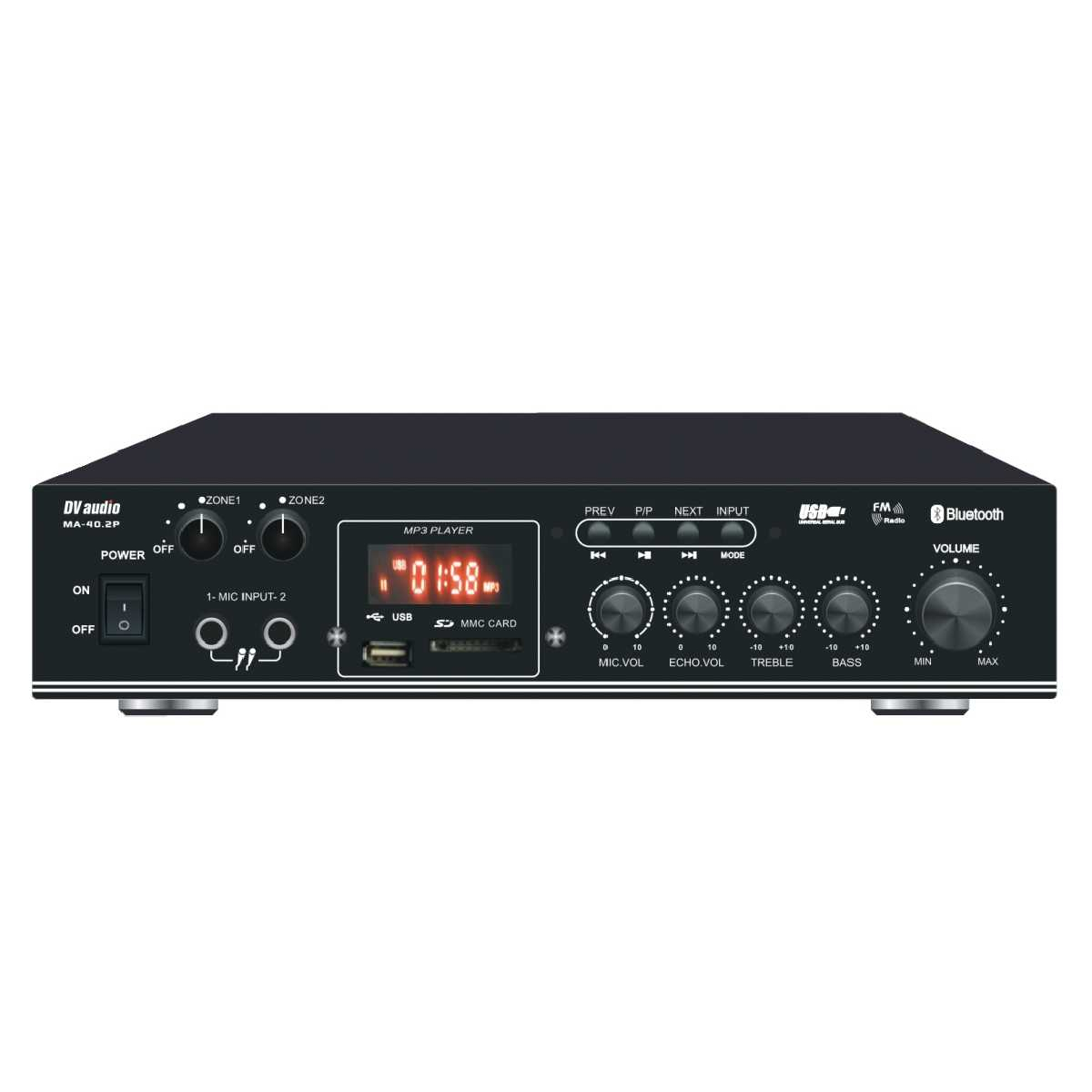 Комплект звуку DV audio MA402CMG6W для приміщення до 40м.кв.