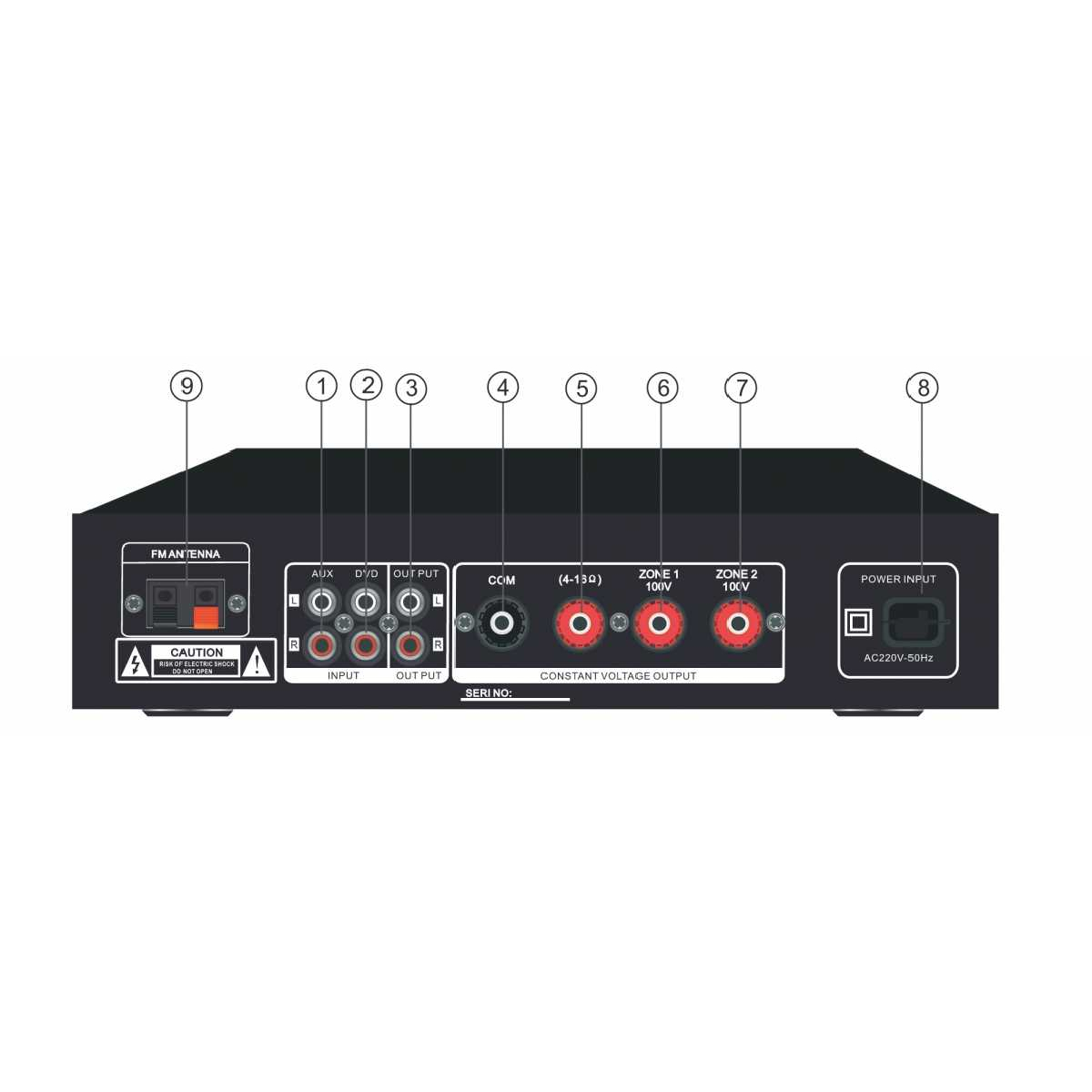 Комплект звуку DV audio MA402CMG6W для приміщення до 40м.кв.