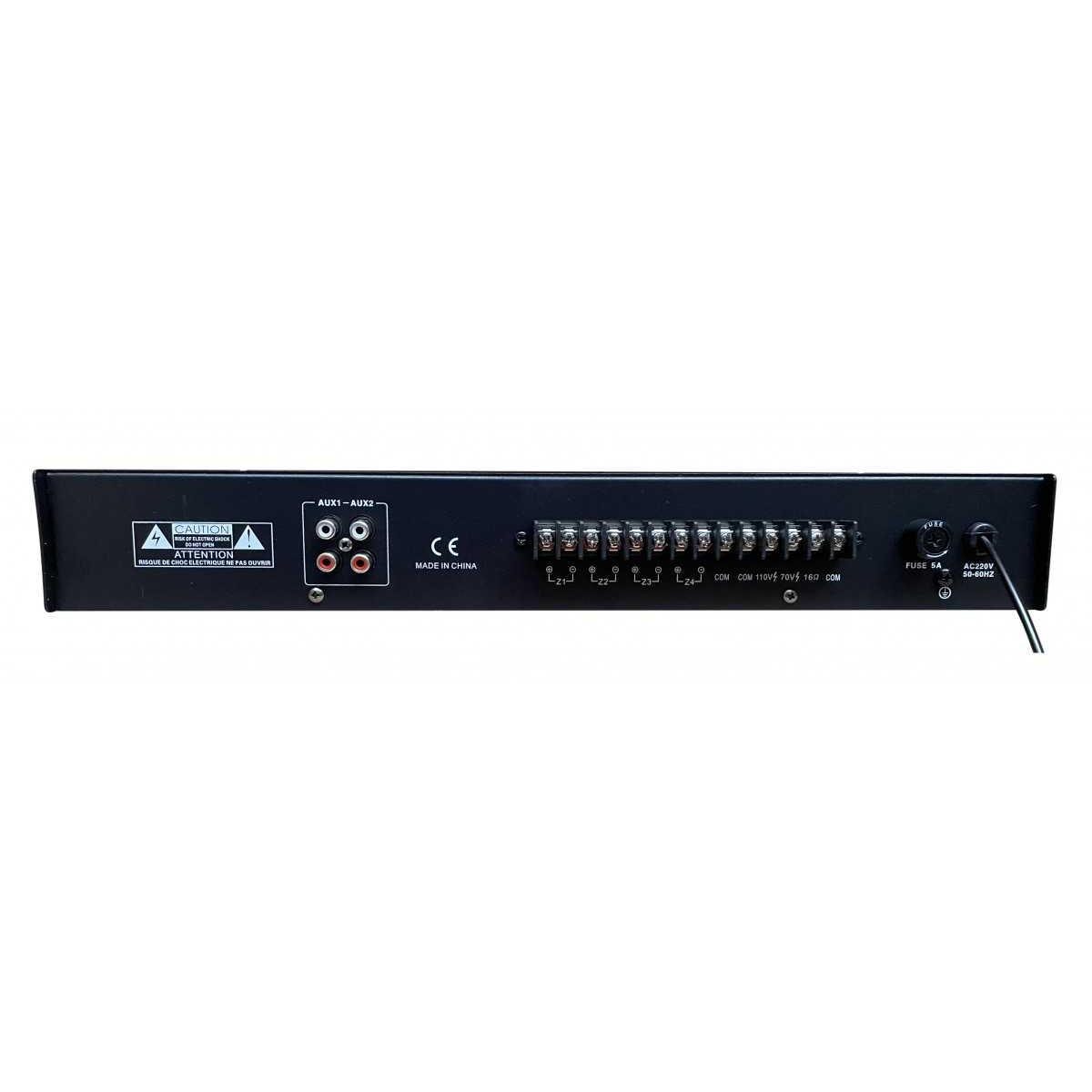 Трансляційний мікшер-підсилювач з usb DV Audio LA-150.4p