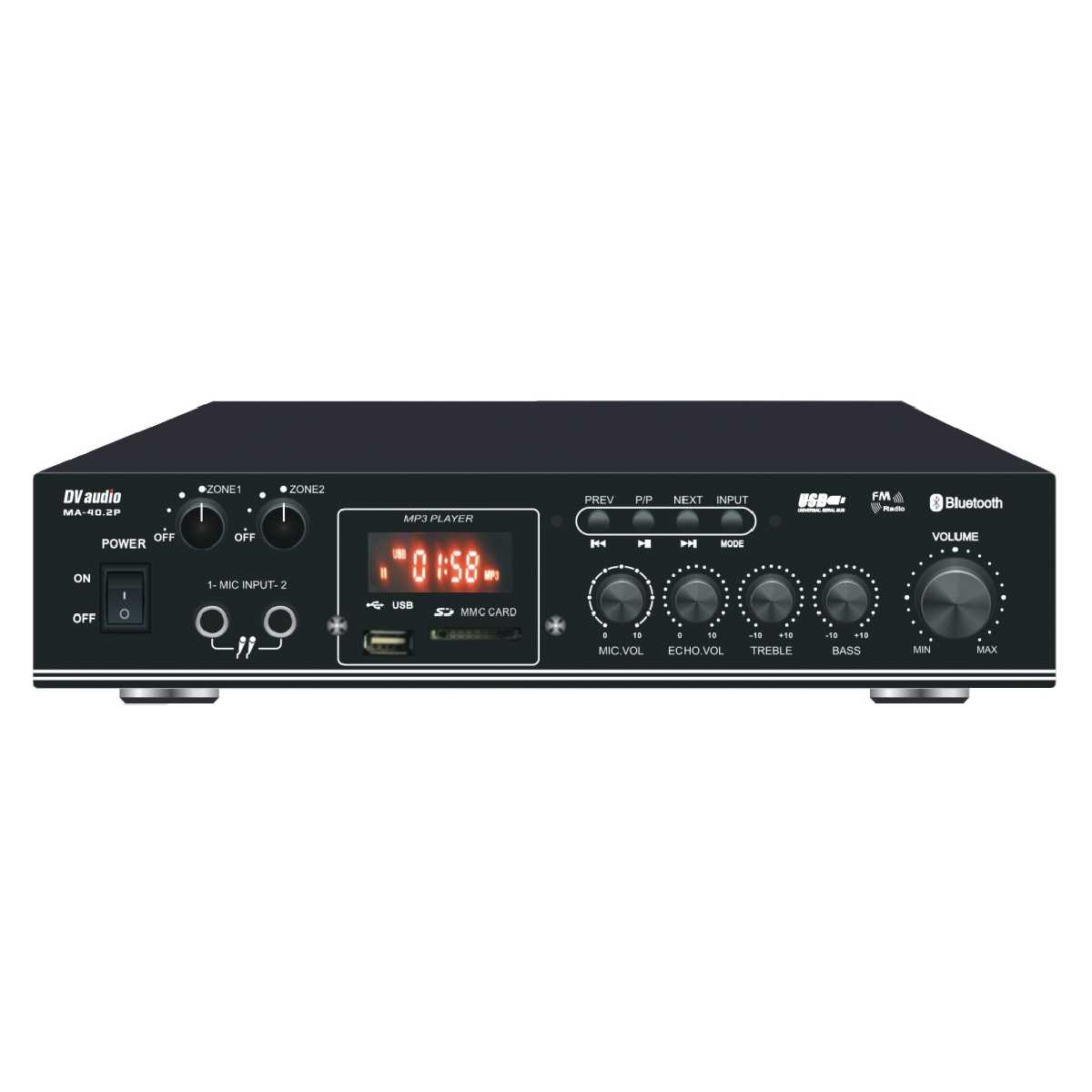 Комплект звуку DV audio MA402CON1B для приміщення до 40м.кв.