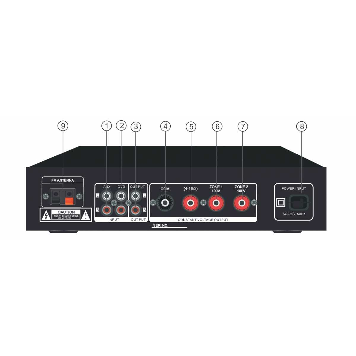 Комплект звуку DV audio MA402CON1B для приміщення до 40м.кв.