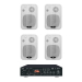 Комплект звуку DV audio MA404CON1W для приміщення до 80м.кв.