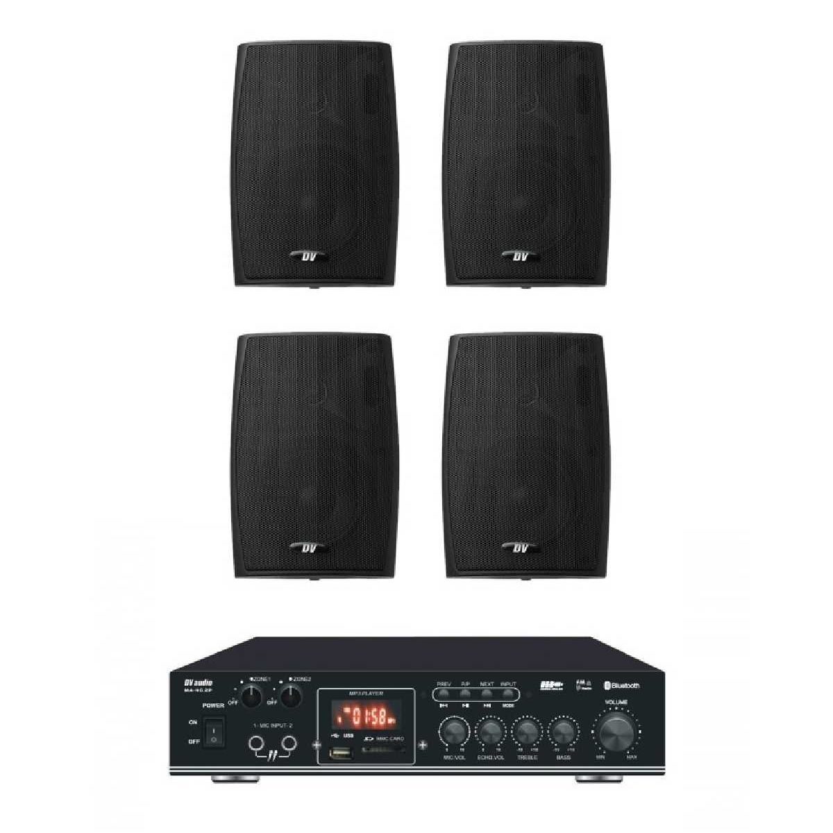 Комплект звуку DV audio MA404PB4B до 80м.кв
