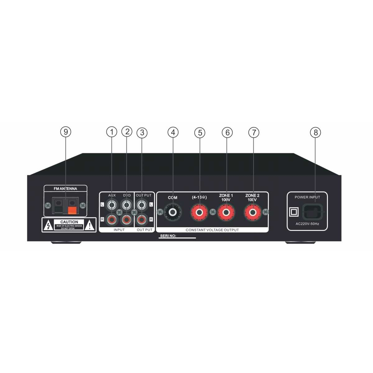 Комплект звуку DV audio MA404PB4B до 80м.кв