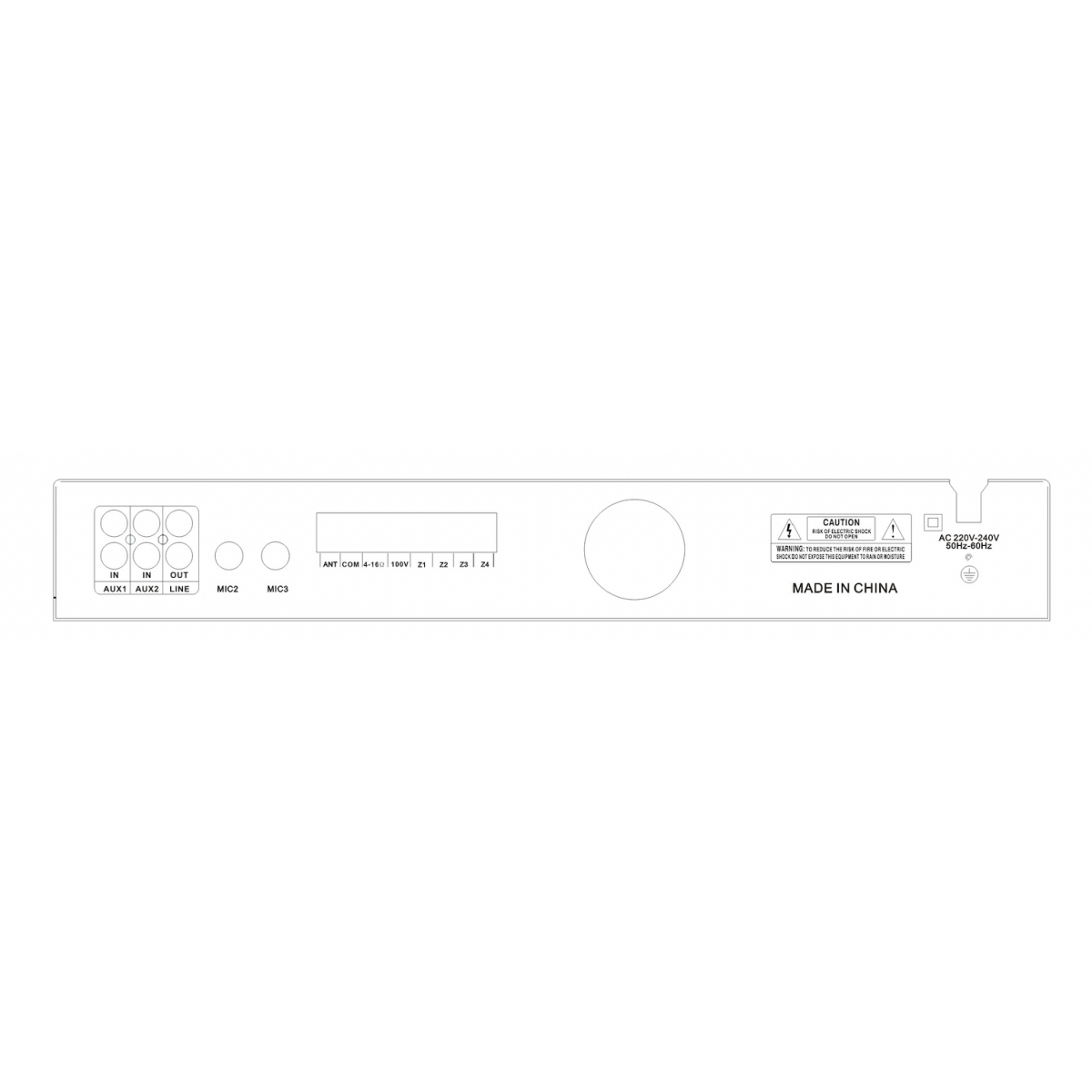 Комплект звуку DV audio LA804C8 для приміщення до 80м.кв