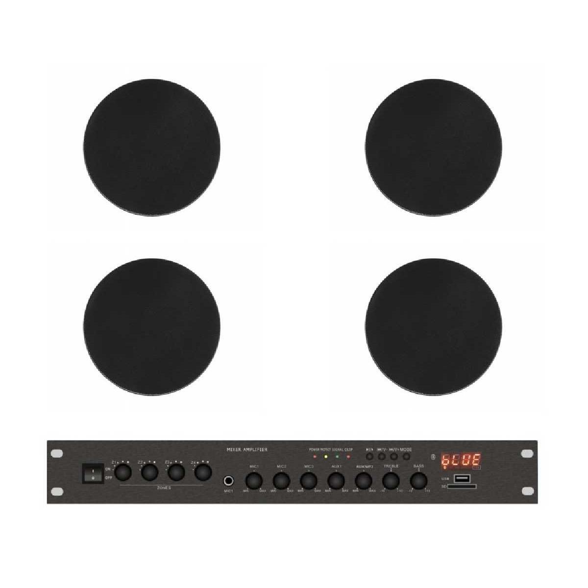Комплект звуку DV audio LA804CMG6B для приміщення до 80м.кв.