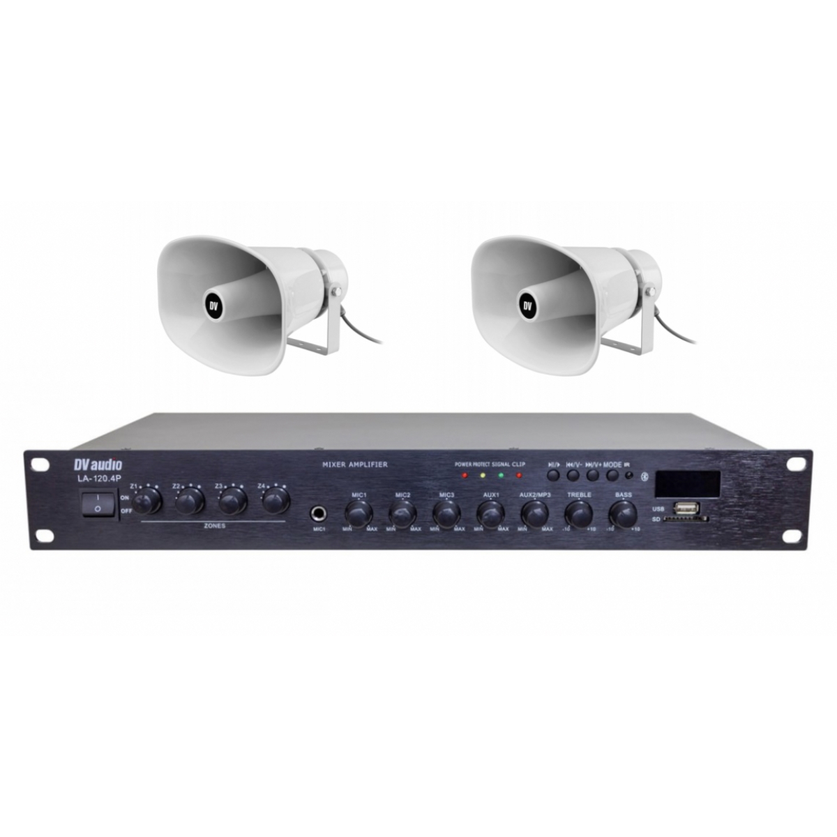 Комплект звуку DV audio LA1002HS50 для зони оповіщення до 1200 м.кв.