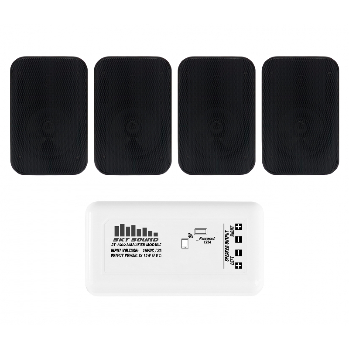 Акустический комплект SKY SOUND BT-1404 BLACK