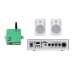 Акустический комплект SKY SOUND WSE-2402 WHITE + Автоматизований модуль Повітряна тривога GSM + Хвилина мовчання