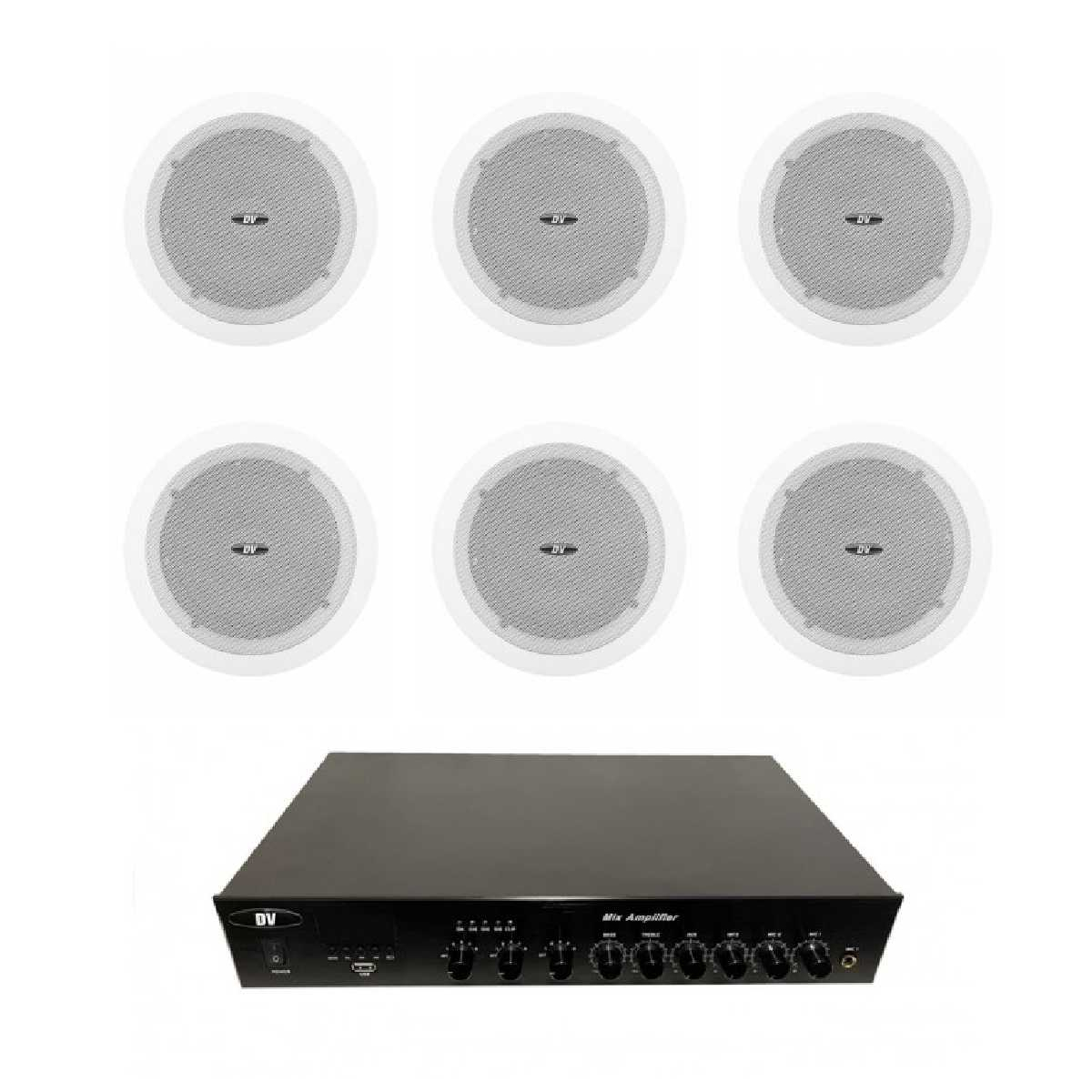 Комплект звуку DV audio LA1206C6 для приміщення до 120 м.кв