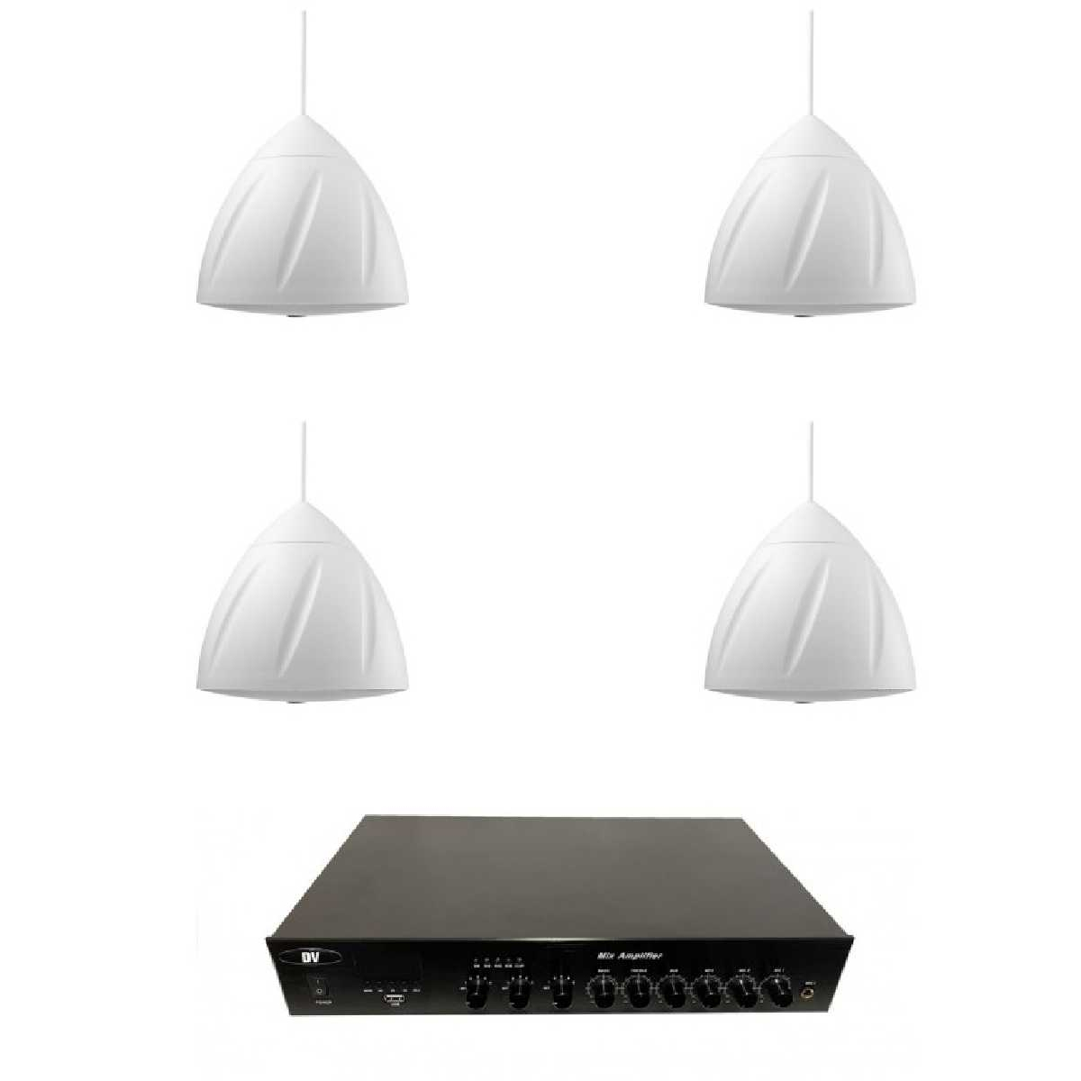Комплект звуку DV audio LA1204PS5W для приміщення до 80 м.кв