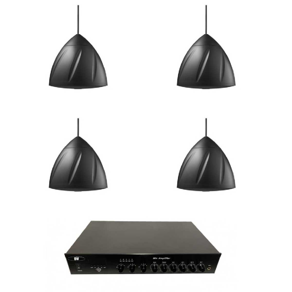 Комплект звуку DV audio LA1204PS5B для приміщення до 80 м.кв