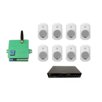 Комплект звуку DV audio LA1208MS5W до 160 м.кв + Автоматизований модуль Повітряна тривога GSM + Хвилина мовчання