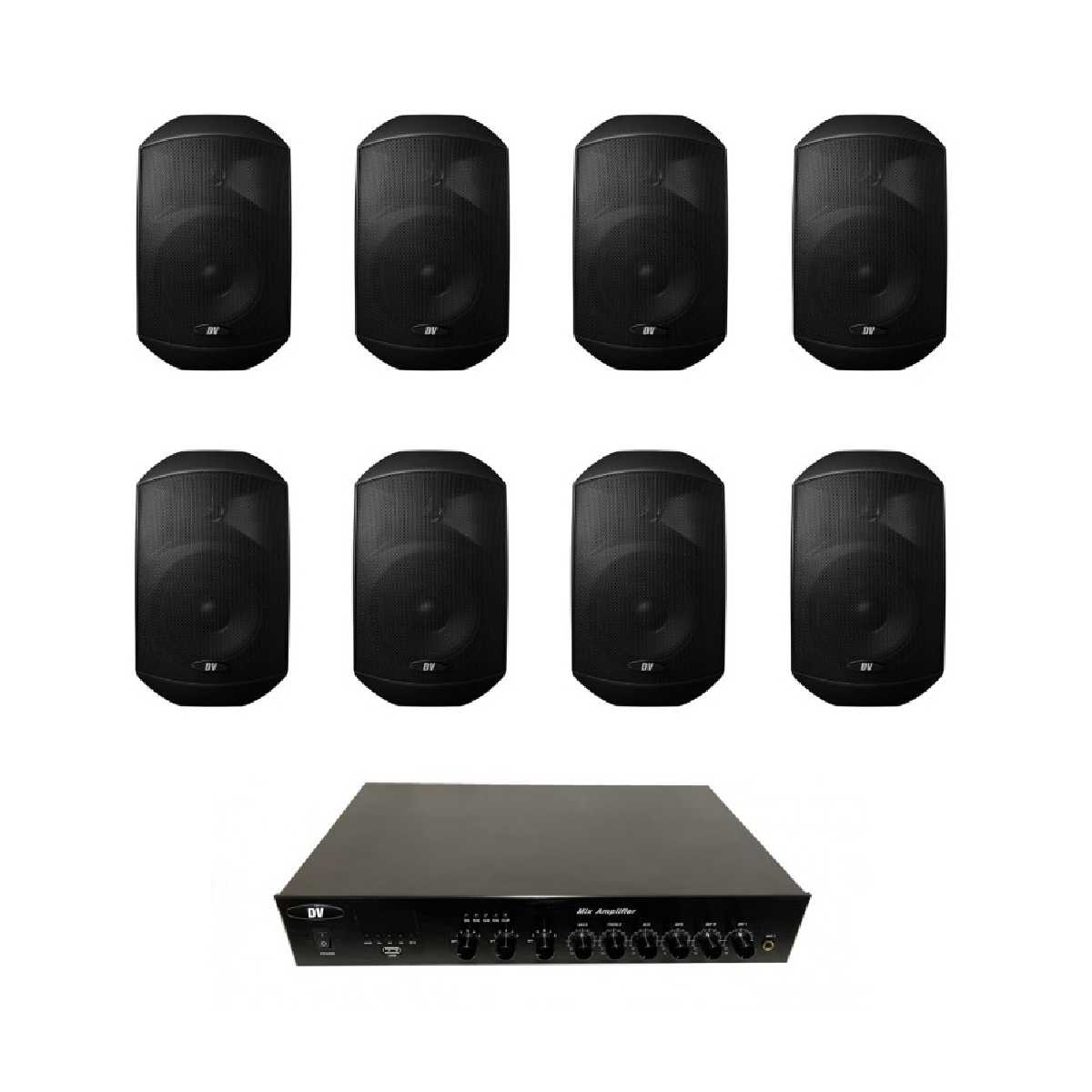 Комплект звуку DV audio LA1208MS5B для приміщення до 160 м.кв