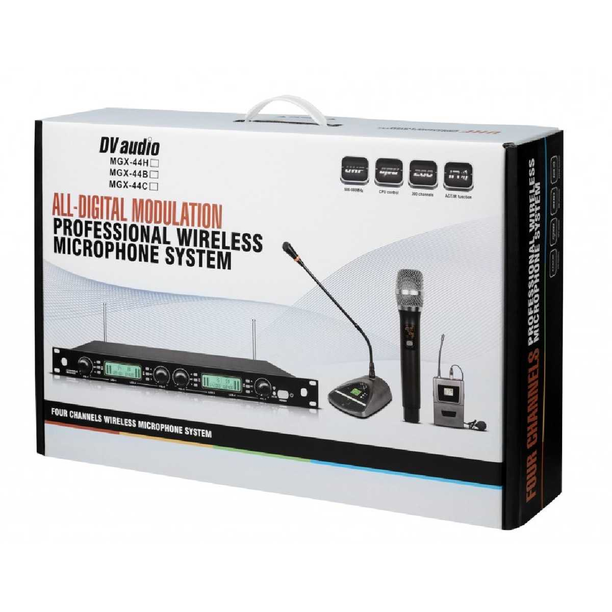 Радіосистема DV audio MGX-44B з петличними мікрофонами