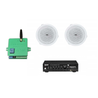 Комплект звуку DV audio MA30286 до 40м.кв. + Автоматизований модуль Повітряна тривога GSM + Хвилина мовчання