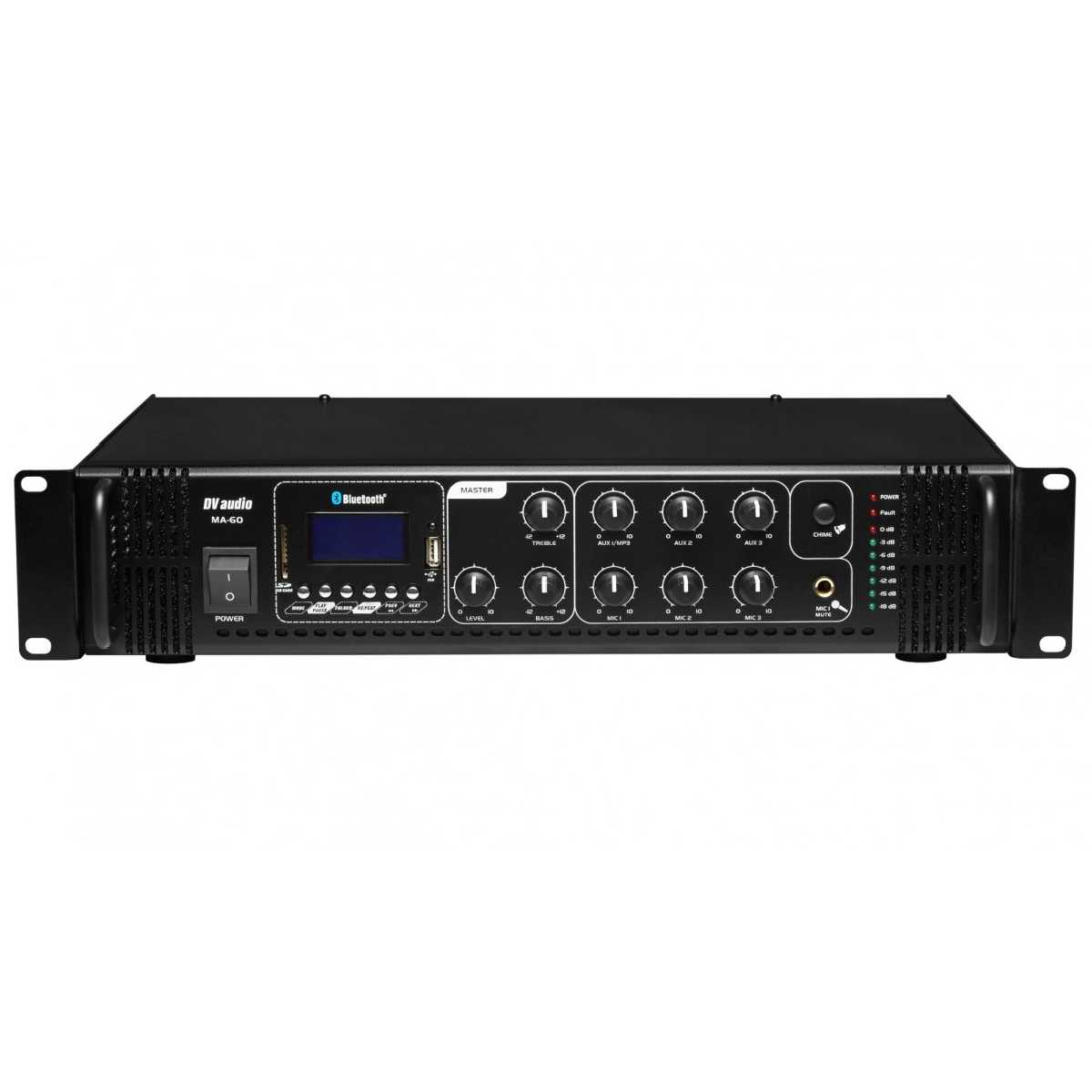Трансляційний мікшер-підсилювач із USB DV audio MA-60