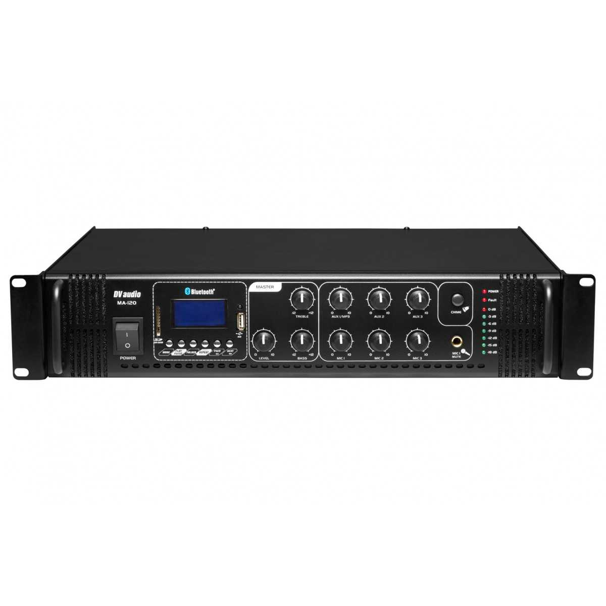 Трансляційний мікшер-підсилювач із USB DV audio MA-120