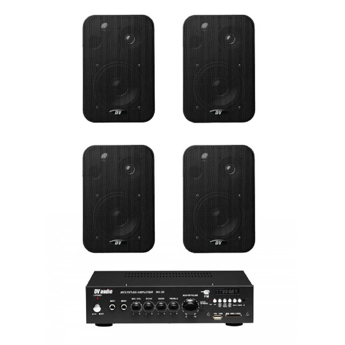 Комплект звуку DV audio MA304CON1B для приміщення до 80м.кв.